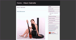 Desktop Screenshot of alisongabrielle.com