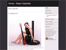 Tablet Screenshot of alisongabrielle.com